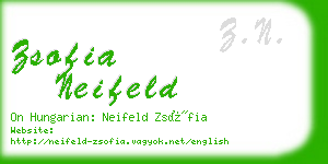 zsofia neifeld business card